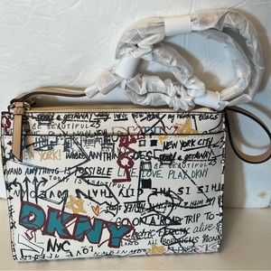 NWT DKNY Bryant Park TZ Crossbody| BLACK GRAFFITI